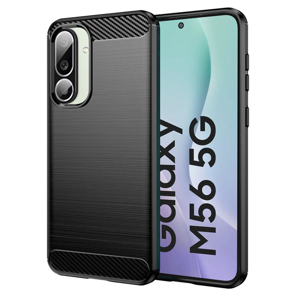 Etui na Samsung Galaxy M56 M566, Techsuit, Carbon, Czarny
