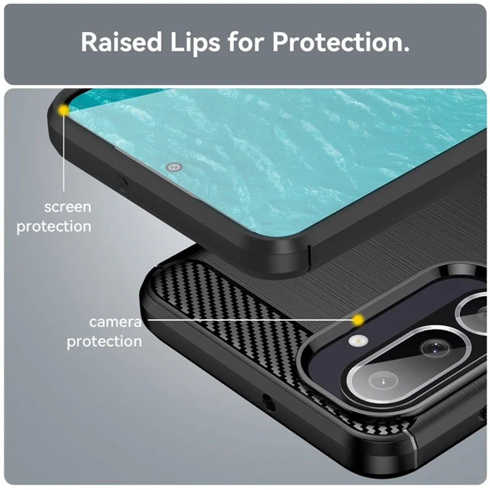 Etui na Samsung Galaxy M56 M566, Techsuit, Carbon, Czarny