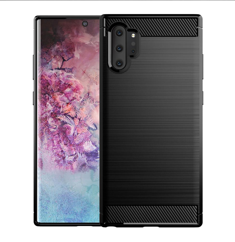 Etui do Samsung Galaxy Note 10+ 5G N976 / Note 10+ N975, Techsuit, Carbon, Czarny