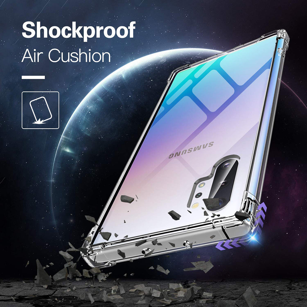Etui na Samsung Galaxy Note 10+ 5G N976 / Note 10+ N975, Techsuit, odporne na wstrząsy, przezroczyste