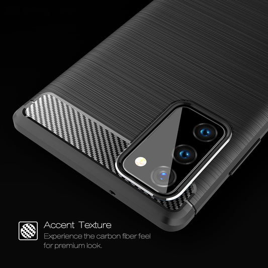 Etui na Samsung Galaxy Note 20 5G N981 / Note 20 N980, Techsuit, Carbon, Czarny
