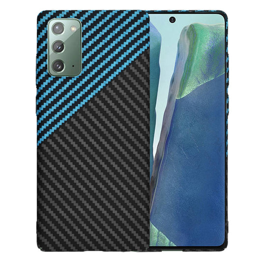 Etui na Samsung Galaxy Note 20 5G N981 / Note 20 N980, Techsuit, Carbonite FiberShell, Czarna Bleu