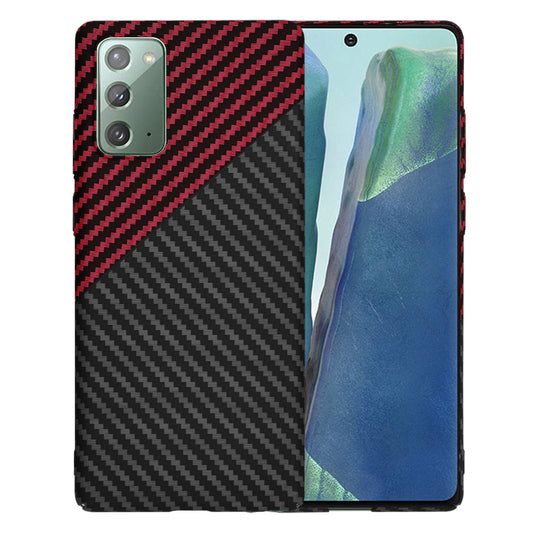 Etui do Samsung Galaxy Note 20 5G N981 / Note 20 N980, Techsuit, Carbonite FiberShell, Czarno-Czerwone