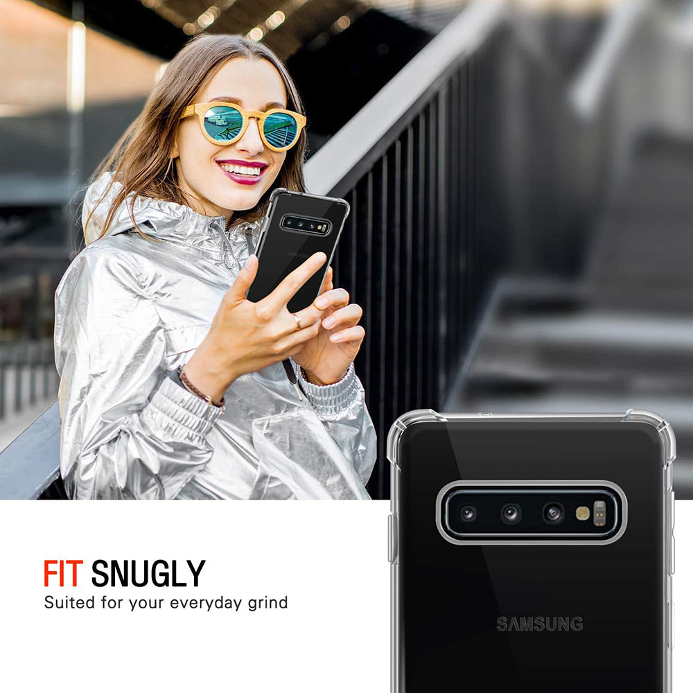 Etui na Samsung Galaxy S10 G973, Techsuit, Shockproof Clear, Przezroczyste