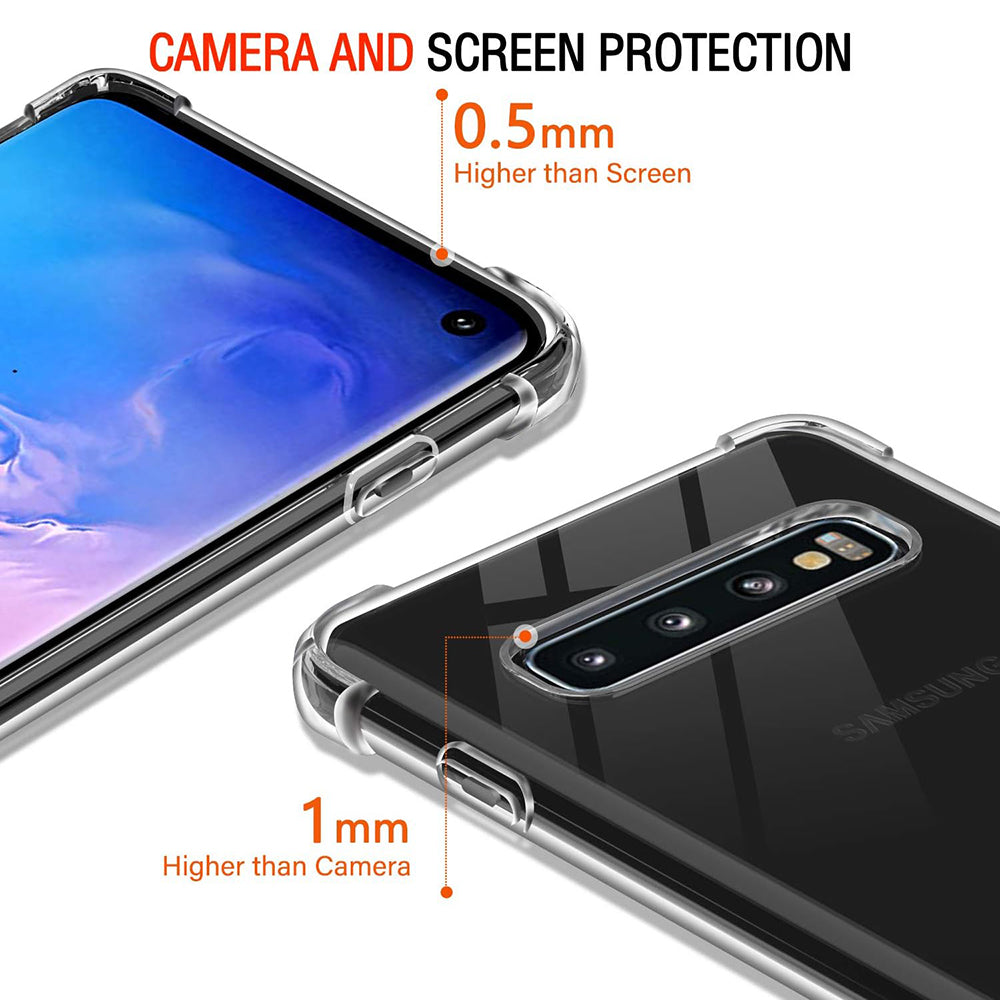 Etui na Samsung Galaxy S10 G973, Techsuit, Shockproof Clear, Przezroczyste