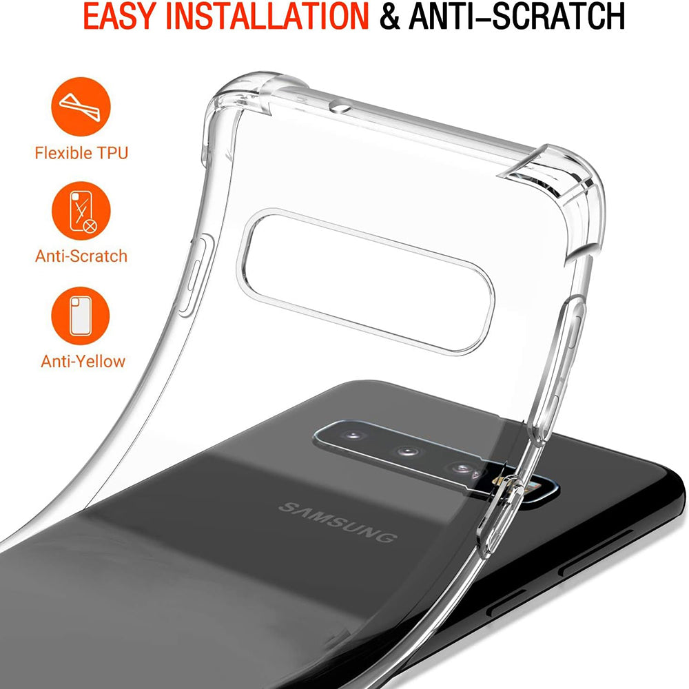 Etui na Samsung Galaxy S10 G973, Techsuit, Shockproof Clear, Przezroczyste