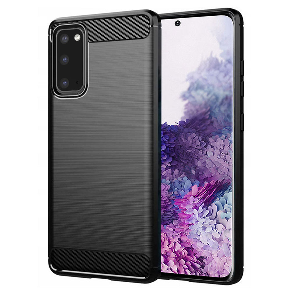 Etui na Samsung Galaxy S20 5G G981 / S20 G980, Techsuit, Carbon, Czarny