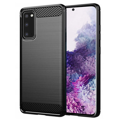 Etui na Samsung Galaxy S20 5G G981 / S20 G980, Techsuit, Carbon, Czarny