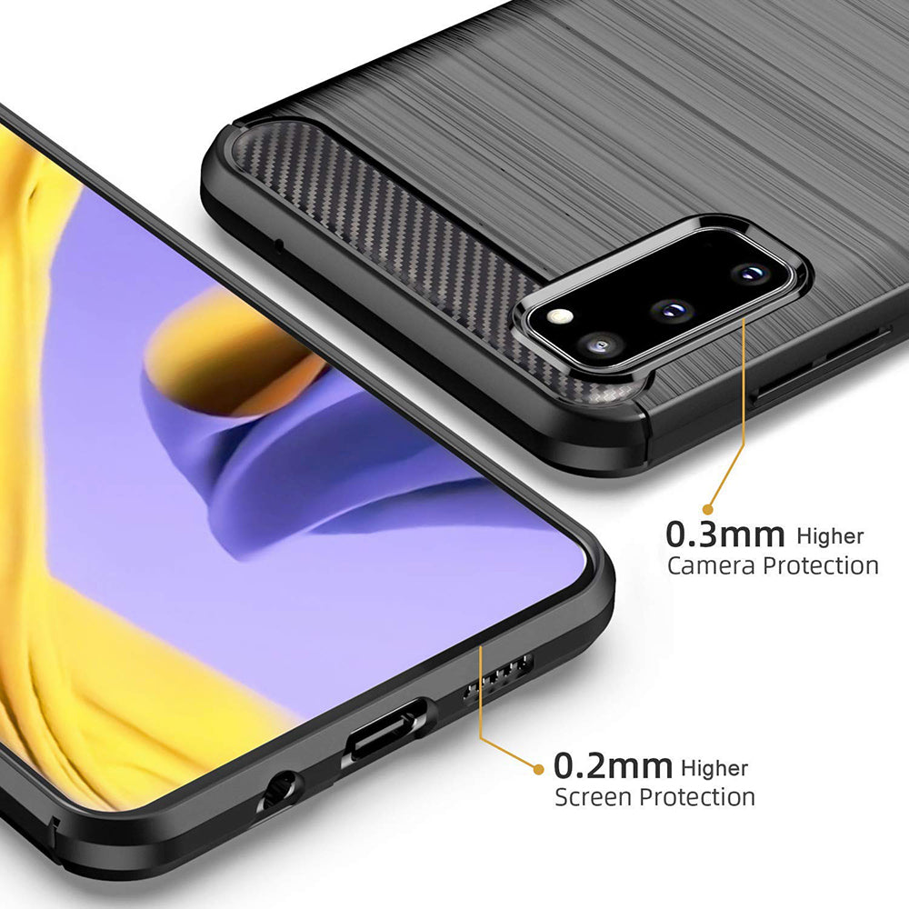 Etui na Samsung Galaxy S20 5G G981 / S20 G980, Techsuit, Carbon, Czarny