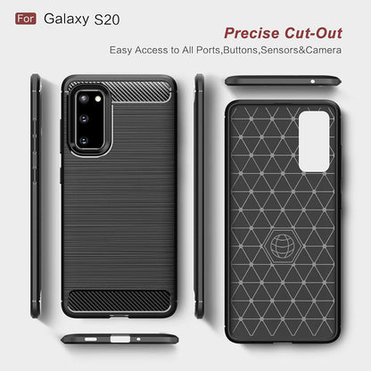 Etui na Samsung Galaxy S20 5G G981 / S20 G980, Techsuit, Carbon, Czarny
