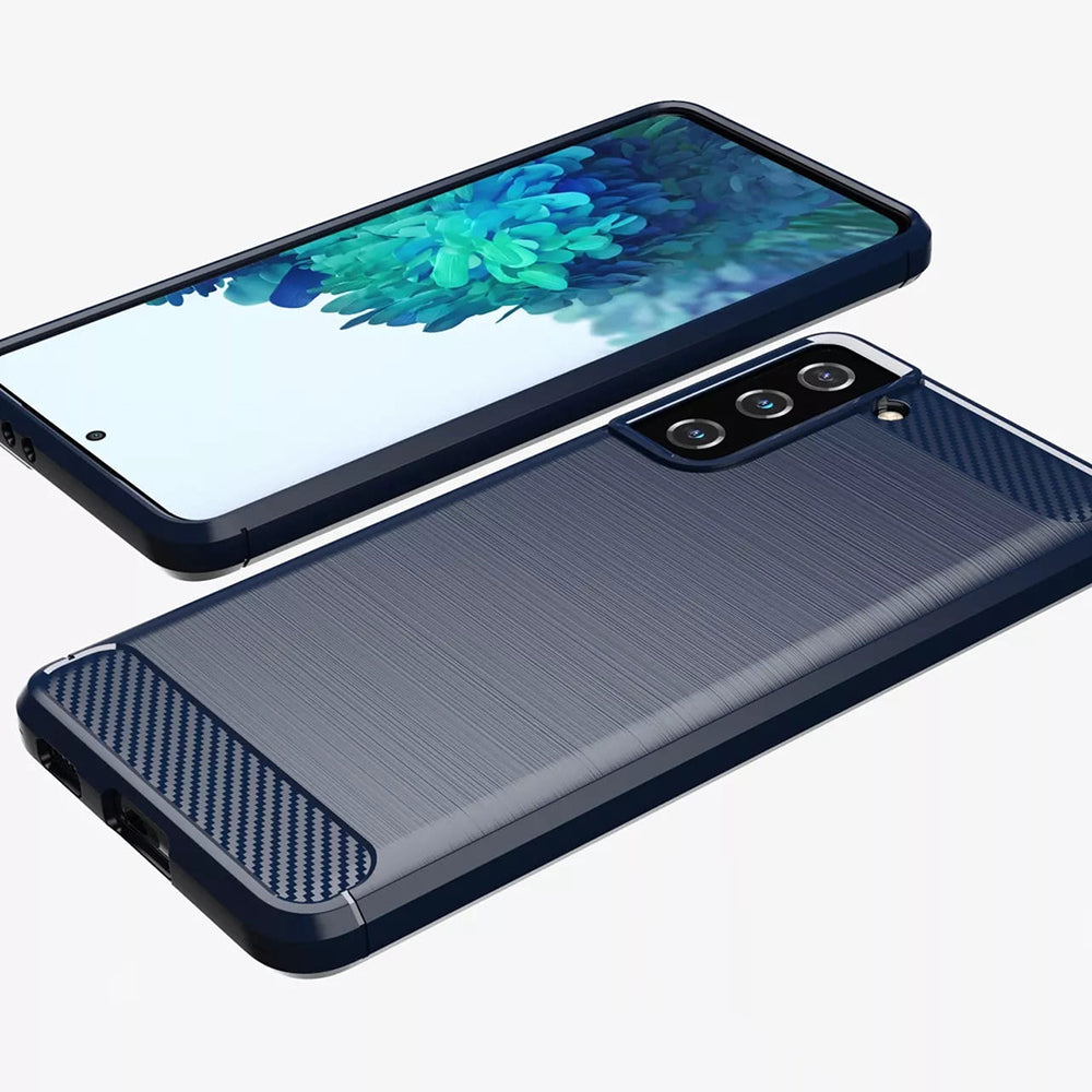 Etui na Samsung Galaxy S20 FE 2022 G781 / S20 FE 5G G781 / S20 FE G780, Techsuit, Carbon, Niebieskie