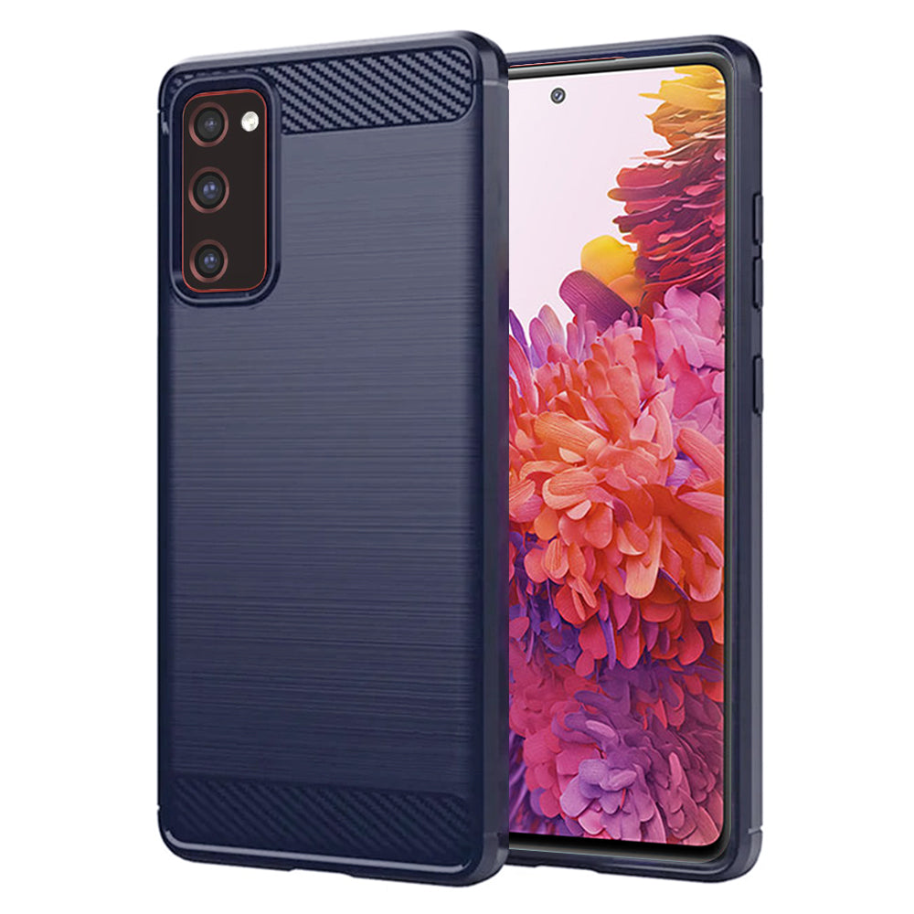Etui na Samsung Galaxy S20 FE 2022 G781 / S20 FE 5G G781 / S20 FE G780, Techsuit, Carbon, Niebieskie