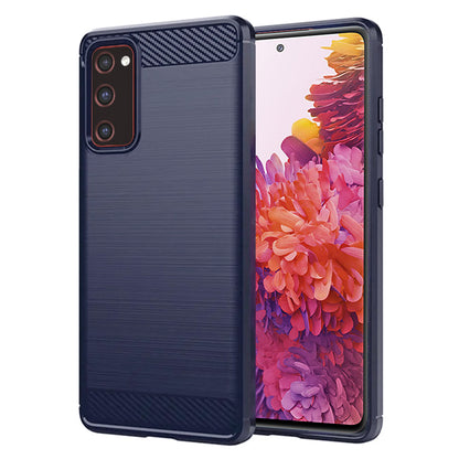 Etui na Samsung Galaxy S20 FE 2022 G781 / S20 FE 5G G781 / S20 FE G780, Techsuit, Carbon, Niebieskie
