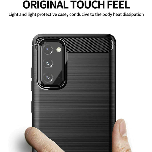 Etui do Samsung Galaxy S20 FE 2022 G781 / S20 FE 5G G781 / S20 FE G780, Techsuit, Carbon, Czarny