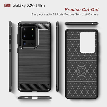 Etui na Samsung Galaxy S20 Ultra 5G G988 / S20 Ultra G988, Techsuit, Carbon, Czarny