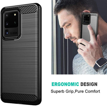 Etui na Samsung Galaxy S20 Ultra 5G G988 / S20 Ultra G988, Techsuit, Carbon, Czarny