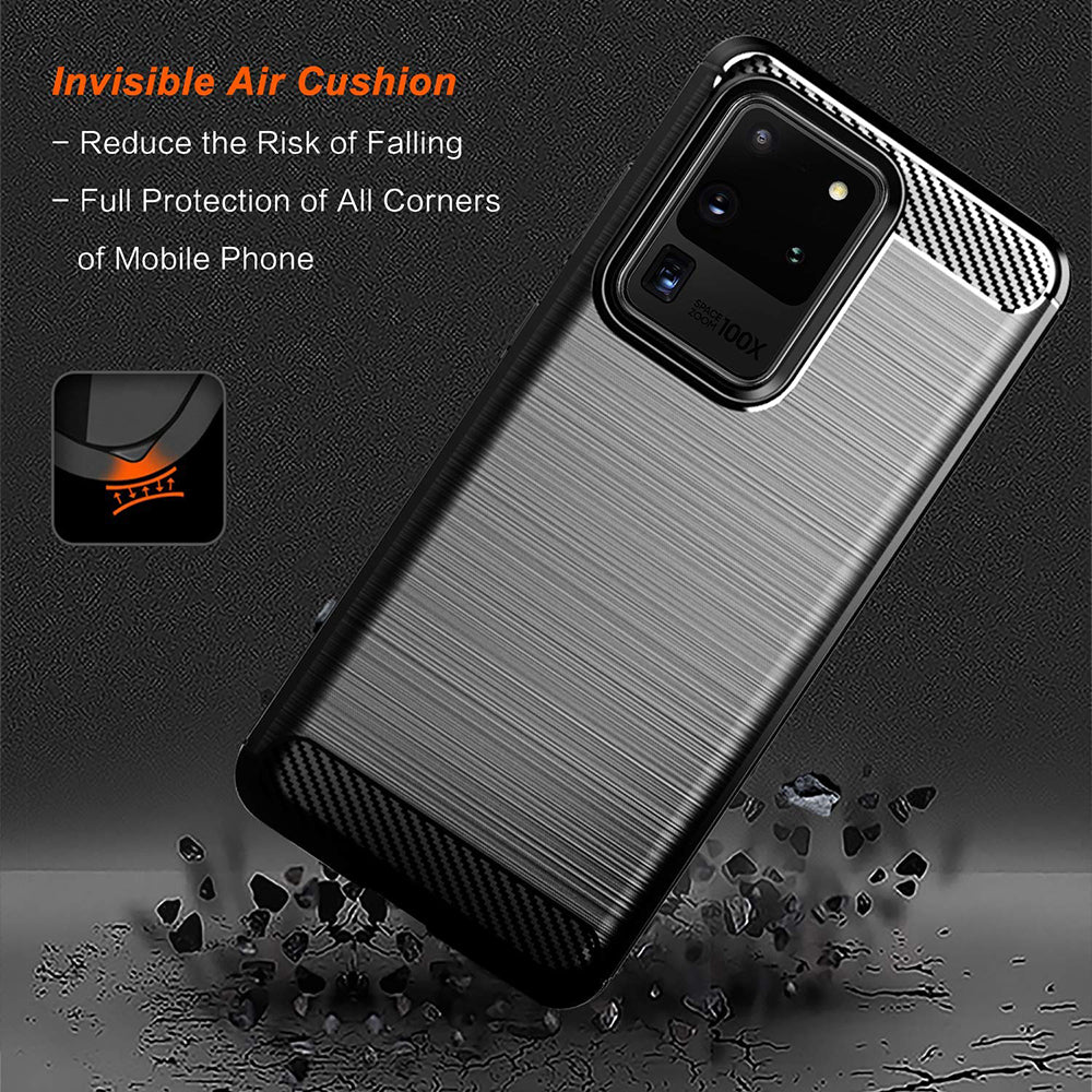 Etui na Samsung Galaxy S20 Ultra 5G G988 / S20 Ultra G988, Techsuit, Carbon, Czarny