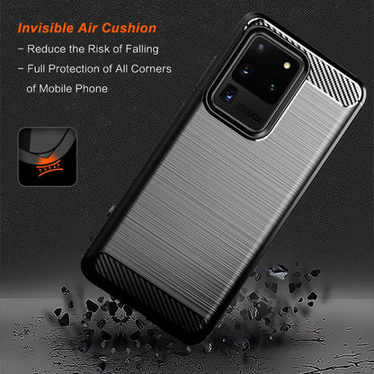Etui na Samsung Galaxy S20 Ultra 5G G988 / S20 Ultra G988, Techsuit, Carbon, Czarny