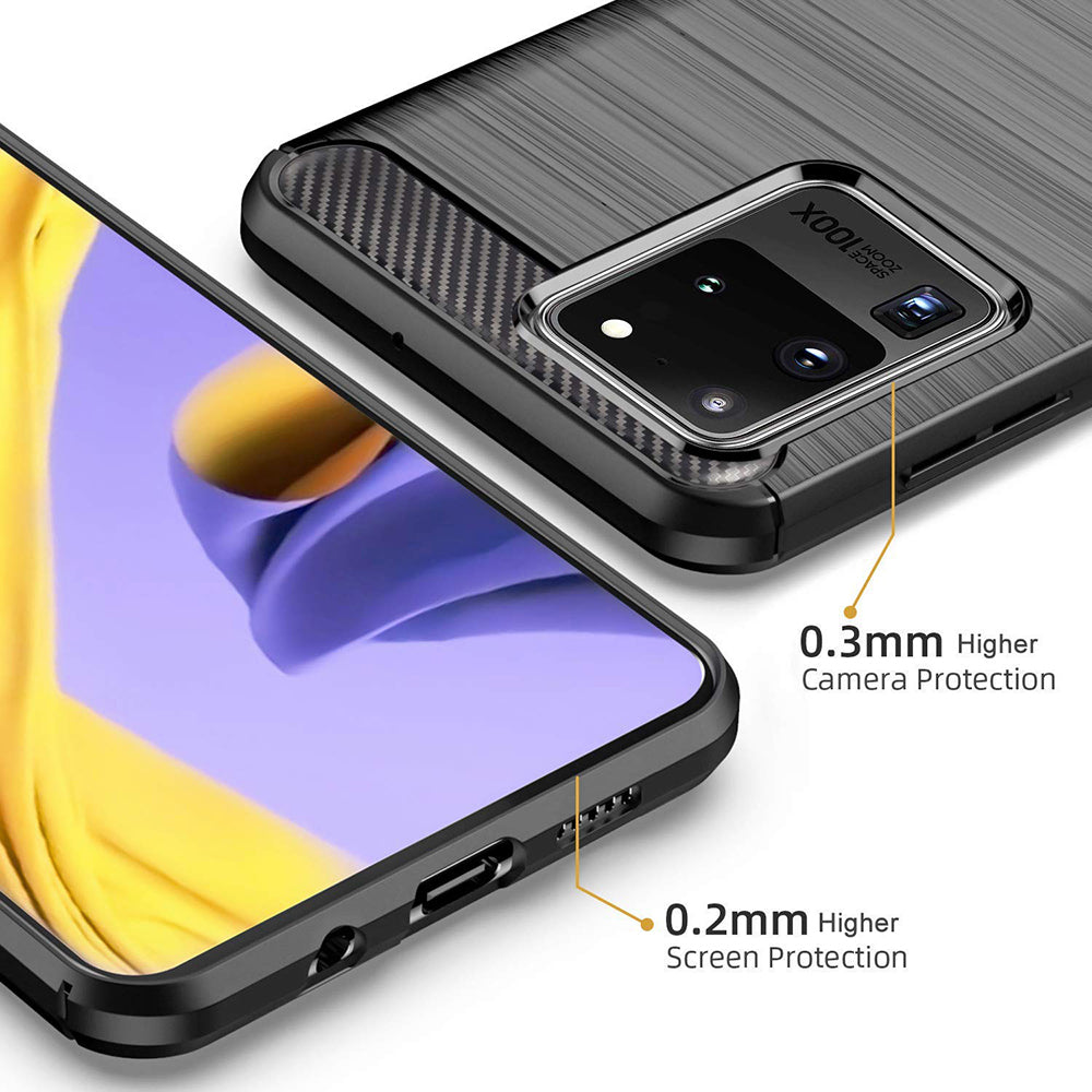 Etui na Samsung Galaxy S20 Ultra 5G G988 / S20 Ultra G988, Techsuit, Carbon, Czarny