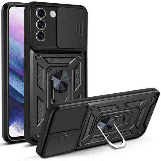 Etui na Samsung Galaxy S21 FE 5G G990, Techsuit, CamShield, czarne