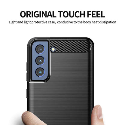 Etui na Samsung Galaxy S21 FE 5G G990, Techsuit, Carbon, Czarny