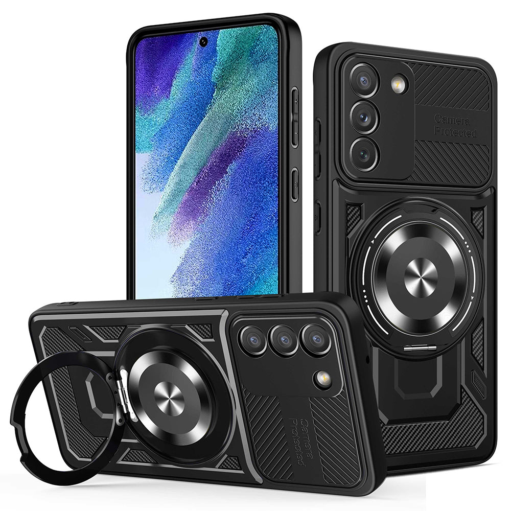 Etui na Samsung Galaxy S21 FE 5G G990, Techsuit, RuggedCam, Czarny