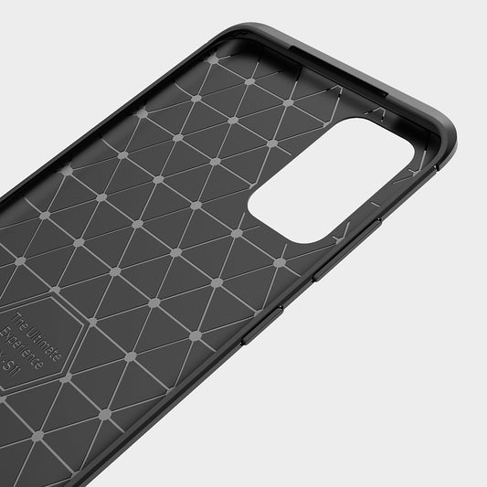 Etui na Samsung Galaxy S21 Ultra 5G G998, Techsuit, Carbon, Czarny