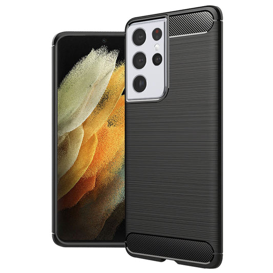Etui do Samsung Galaxy S21 Ultra 5G G998, Techsuit, CarbonFiber, Czarna