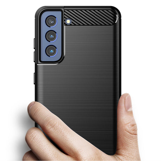 Etui na Samsung Galaxy S22 5G S901, Techsuit, Carbon, Czarny