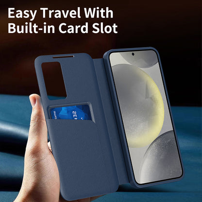 Etui na Samsung Galaxy S22+ 5G S906, Techsuit, SmartView, Niebieskie