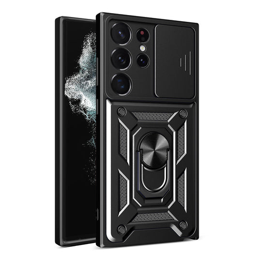 Etui na Samsung Galaxy S22 Ultra 5G S908, Techsuit, CamShield, czarne