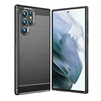 Case for Samsung Galaxy S22 Ultra 5G S908, Techsuit, Carbon, Black