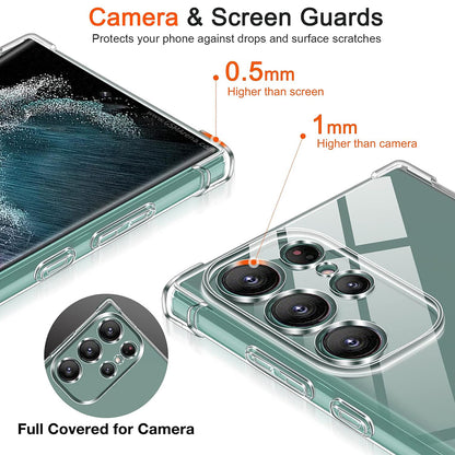 Etui na Samsung Galaxy S22 Ultra 5G S908, Techsuit, Shockproof Clear, Przezroczyste