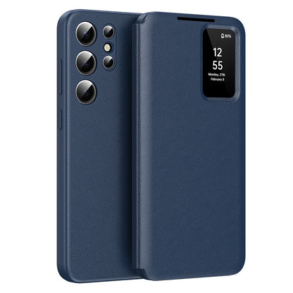 Case for Samsung Galaxy S22 Ultra 5G S908, Techsuit, SmartView, Blue