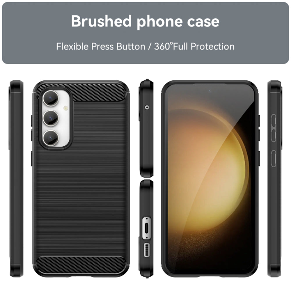 Etui na Samsung Galaxy S23 FE S711, Techsuit, Carbon, Czarny