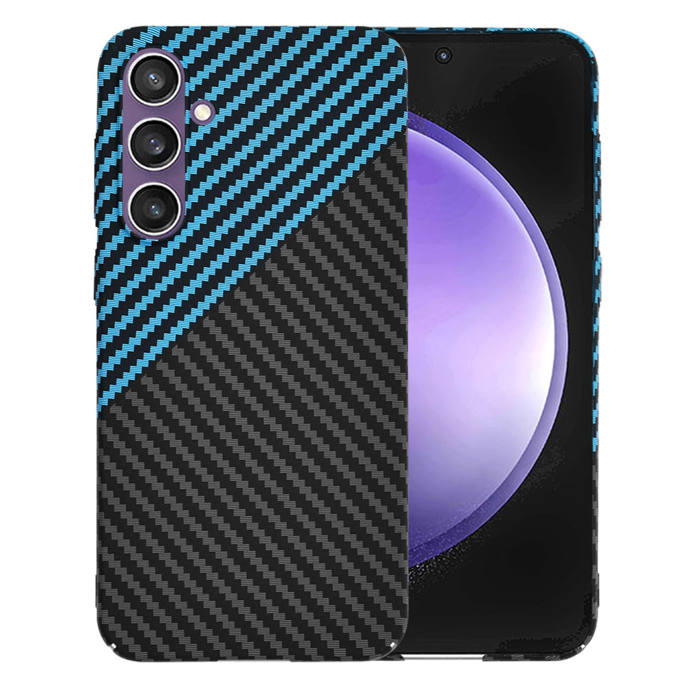 Etui na Samsung Galaxy S23 FE S711, Techsuit, Carbonite FiberShell, Czarna Bleu