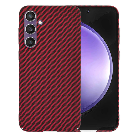 Etui na Samsung Galaxy S23 FE S711, Techsuit, Carbonite FiberShell, Czerwony