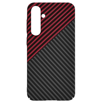 Etui na Samsung Galaxy S23 FE S711, Techsuit, Carbonite FiberShell, Czarno-Czerwona