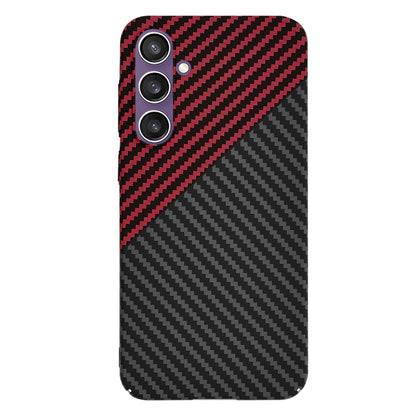 Etui na Samsung Galaxy S23 FE S711, Techsuit, Carbonite FiberShell, Czarno-Czerwona