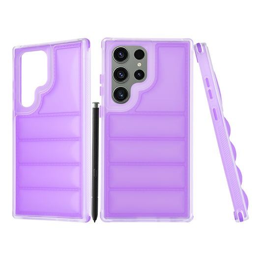Etui na Samsung Galaxy S23 FE S711, Techsuit, Wave Shield, Fioletowe