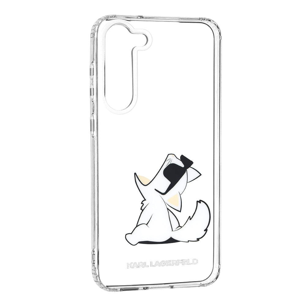 Etui na Samsung Galaxy S23+ S916, Karl Lagerfeld, Choupette Eat, Przezroczyste