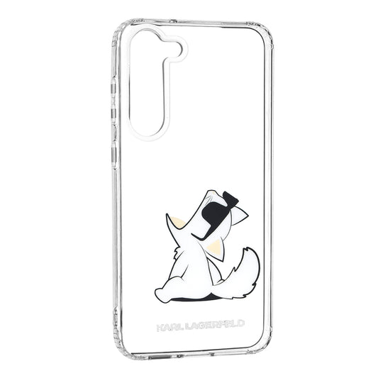 Etui na Samsung Galaxy S23+ S916, Karl Lagerfeld, Choupette Eat, Przezroczyste