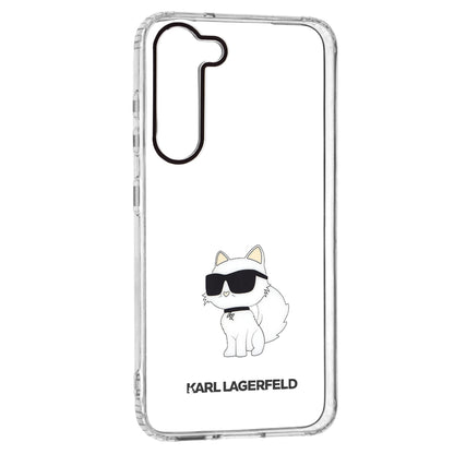 Etui na Samsung Galaxy S23+ S916, Karl Lagerfeld, Ikonik Choupette, Przezroczyste