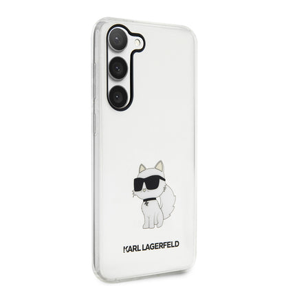 Etui na Samsung Galaxy S23+ S916, Karl Lagerfeld, Ikonik Choupette, Przezroczyste
