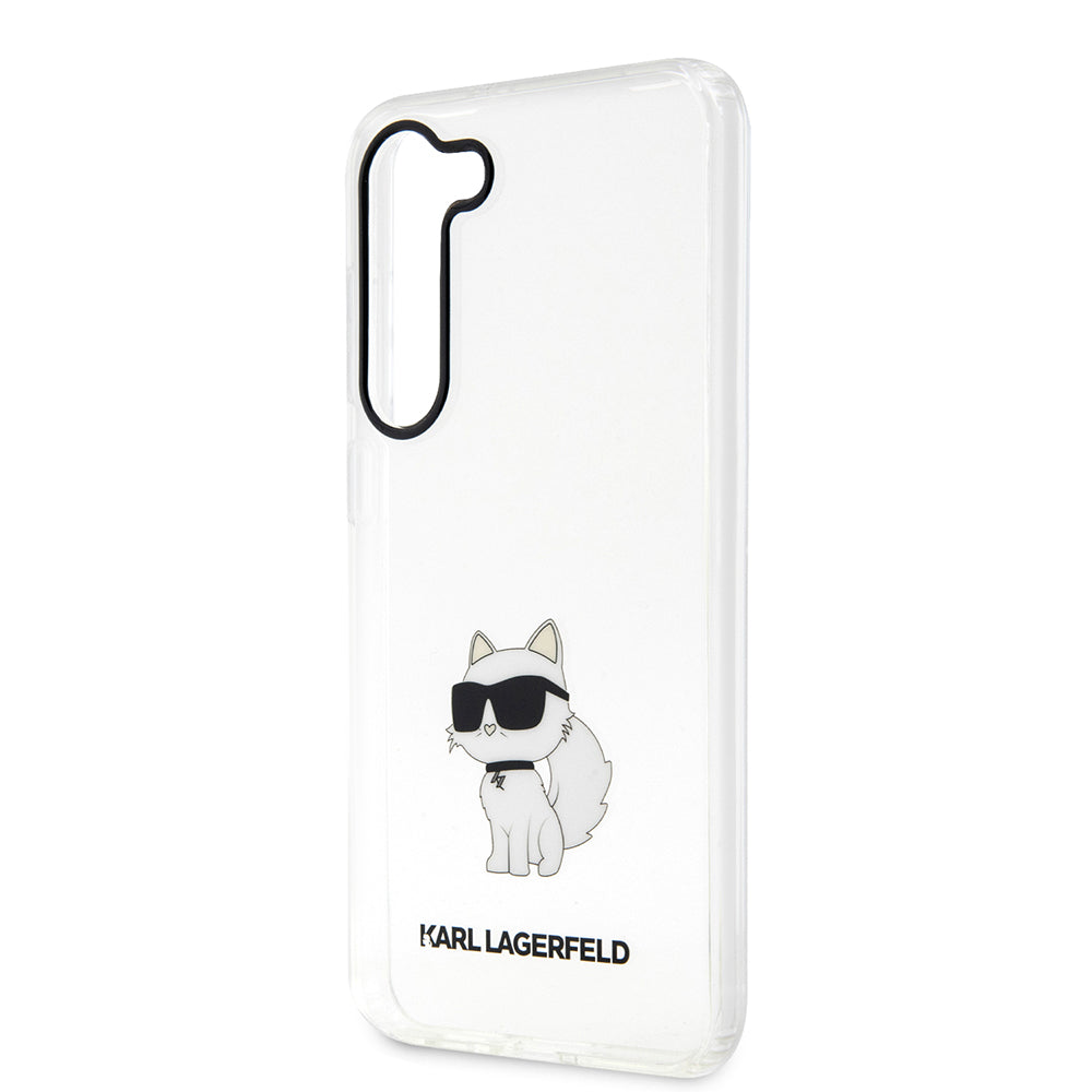 Etui na Samsung Galaxy S23+ S916, Karl Lagerfeld, Ikonik Choupette, Przezroczyste