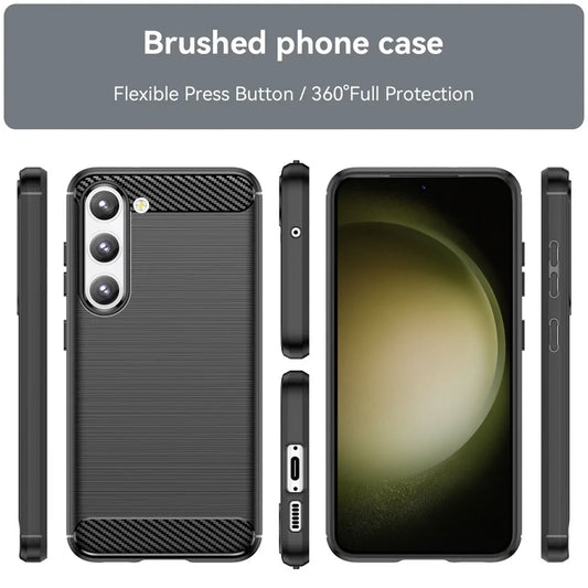 Etui na Samsung Galaxy S23+ S916, Techsuit, Carbon, Czarny