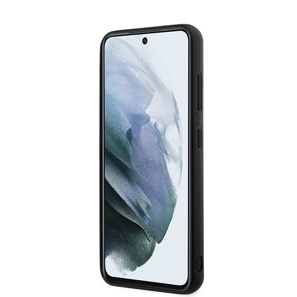 Etui na Samsung Galaxy S23 S911, Karl Lagerfeld, 3D Rubber Glitter Logo, Czarne