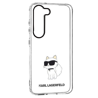 Etui na Samsung Galaxy S23 S911, Karl Lagerfeld, Ikonik Choupette, Przezroczyste