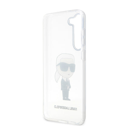 Etui na Samsung Galaxy S23 S911, Karl Lagerfeld, Ikonik Karl, Przezroczyste