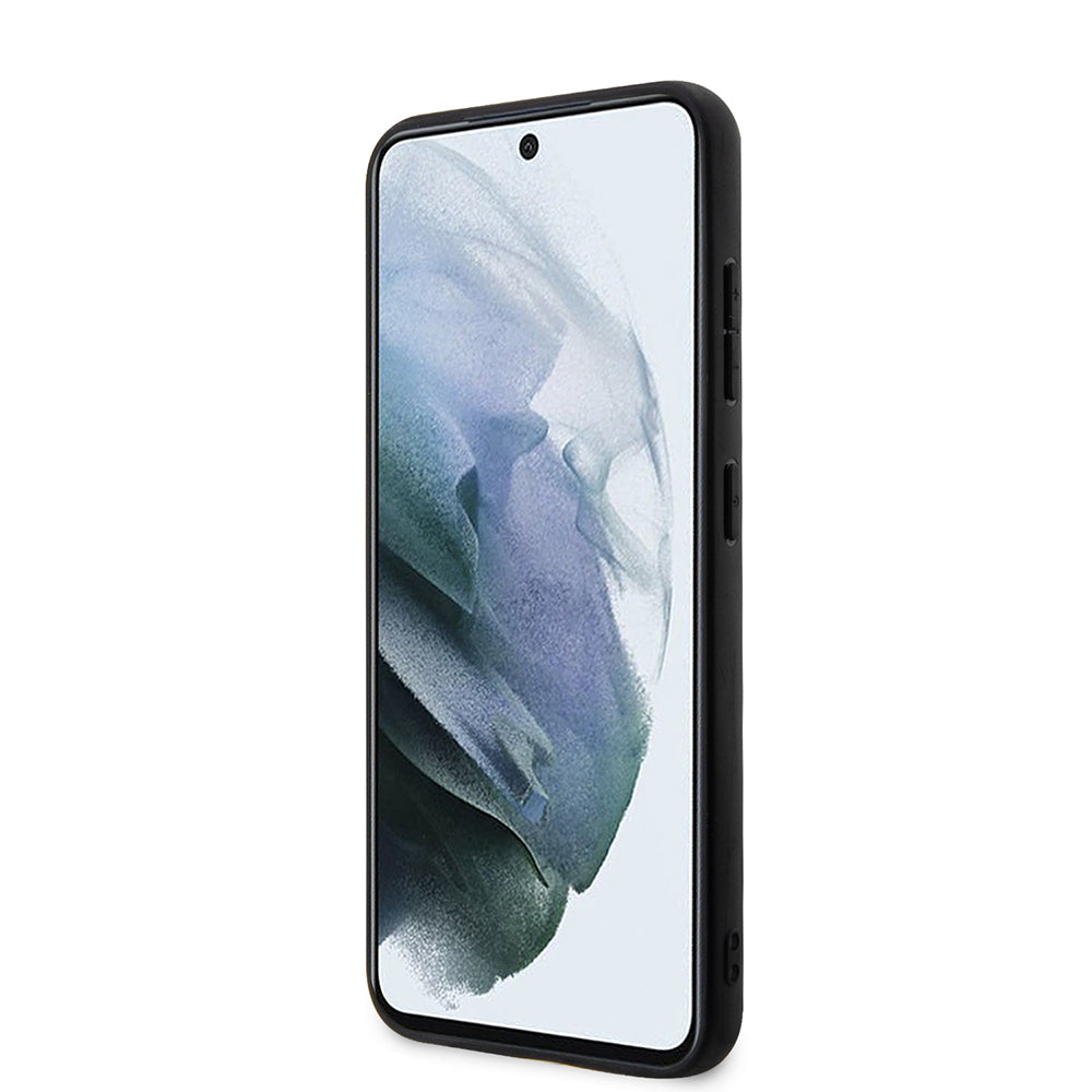 Etui na Samsung Galaxy S23 S911, Karl Lagerfeld, Saffiano Monogram Metal Logo, Czarne